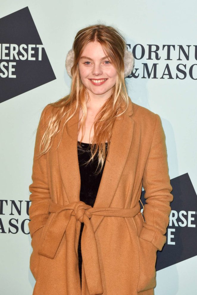 Nell Hudson - Skate at Somerset House Lunch Party in London
