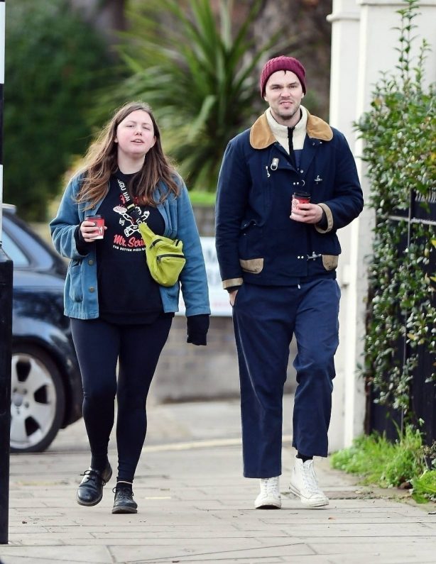 Nicholas Hoult and Hannah Murray - Out for a walk in Primrose Hill