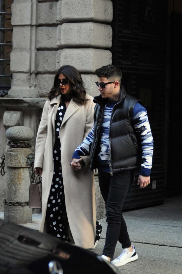 Nick Jonas and Priyanka Chopra - Valentine’s Day lunch in Milan