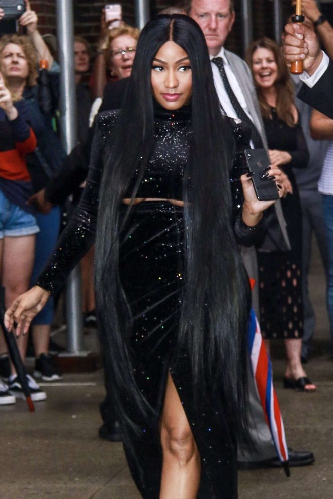Nicki Minaj - Arrives at The Late Show with Stephen Colbert in New York