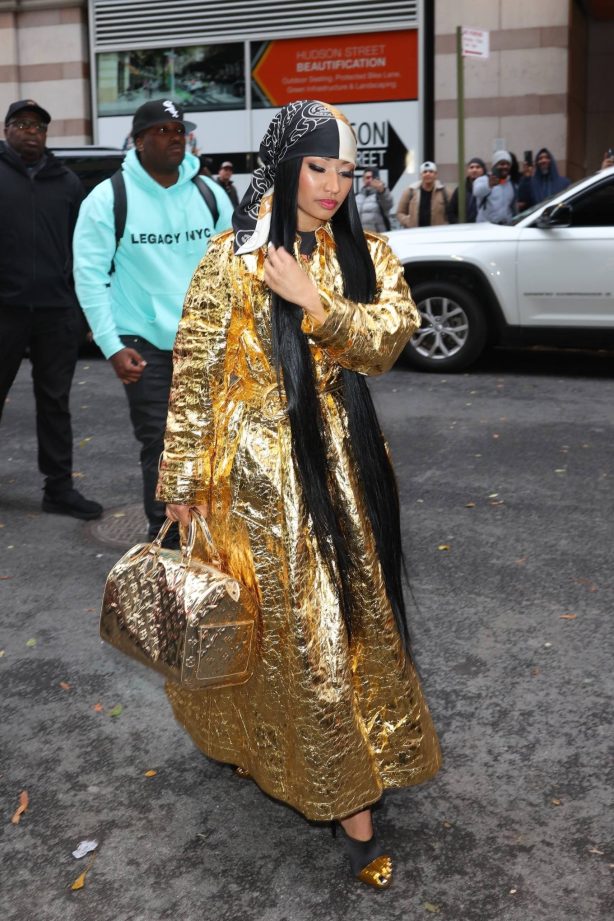 Nicki Minaj - Arrives to pre-tape Watch What Happens Live With Andy Cohen in New York