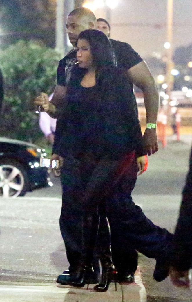 Nicki Minaj - Arriving at 'The Forum' in Inglewood