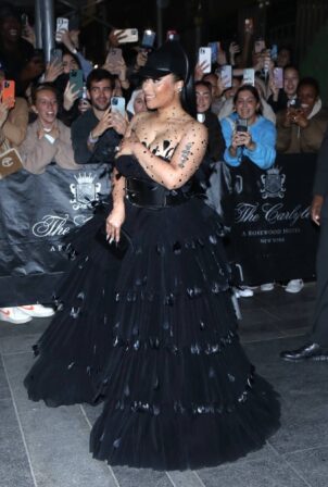 Nicki Minaj - Leaves The Carlyle hotel headed to the MET Gala in New York