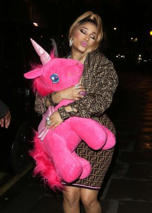 Nicki Minaj - Leaving the Opium Restaurant and Club in London