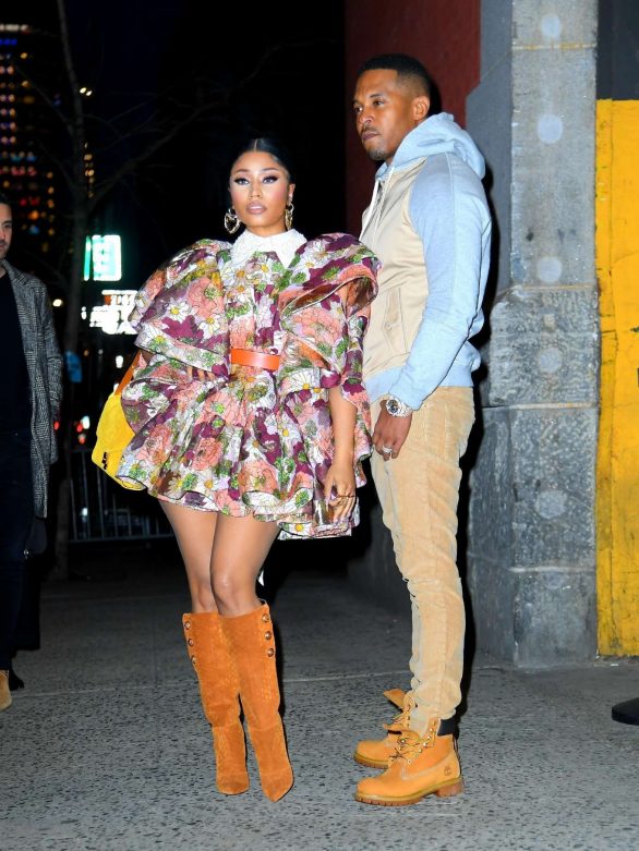 Nicki Minaj - Seen at the Marc Jacobs fashion show in New York City