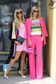 Nicky Hilton and Paris Hilton - Posing in Beverly Hills