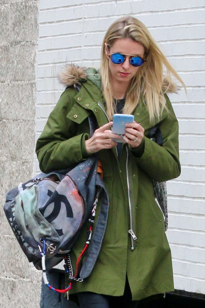 Nicky Hilton heads to the gym in New York