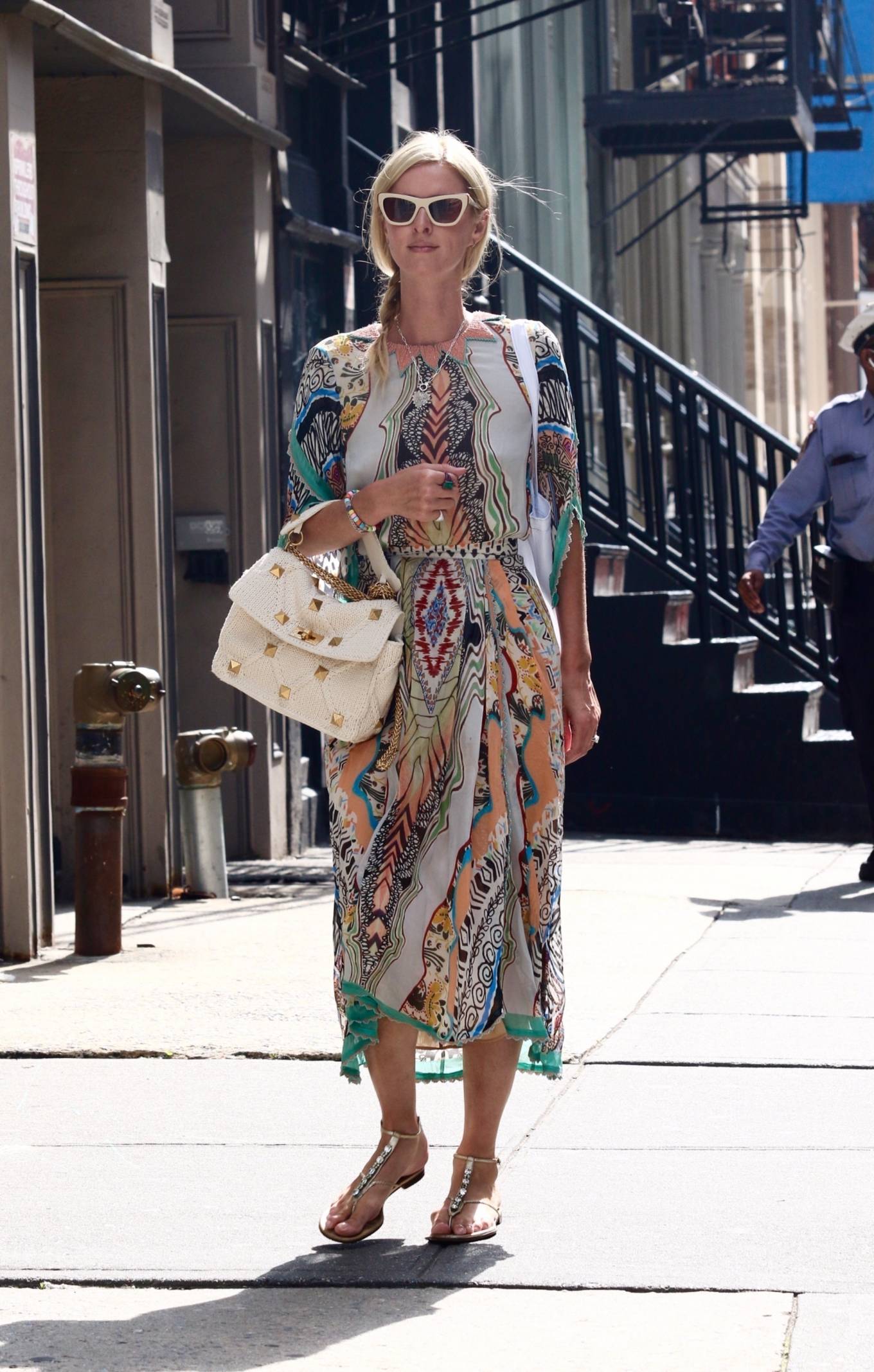 Nicky Hilton 2021 : Nicky Hilton – In a colorful summery dress out on Labor Day Weekend in Manhattan’s Soho area-10