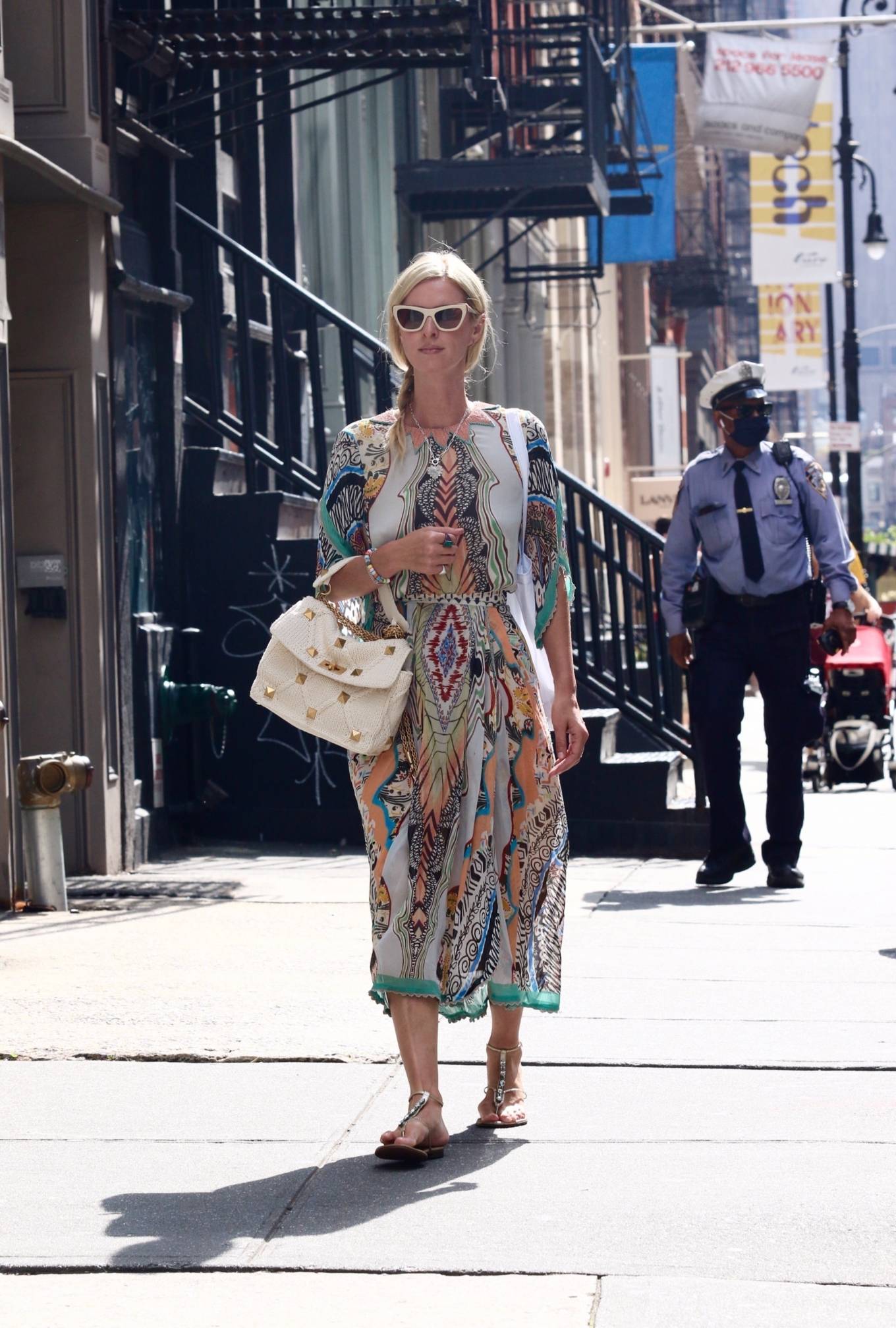Nicky Hilton 2021 : Nicky Hilton – In a colorful summery dress out on Labor Day Weekend in Manhattan’s Soho area-12