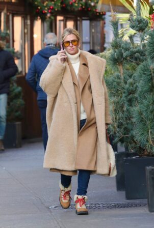 Nicky Hilton - In double jackets out in Manhattan’s SoHo area