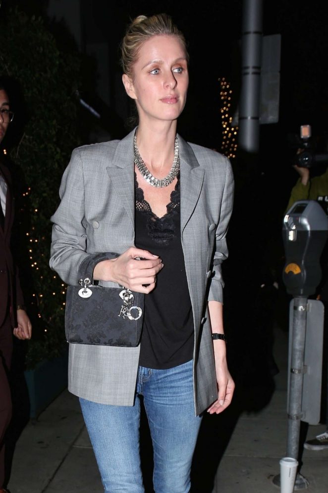 Nicky Hilton in Jeans at Mr Chow in Beverly Hills