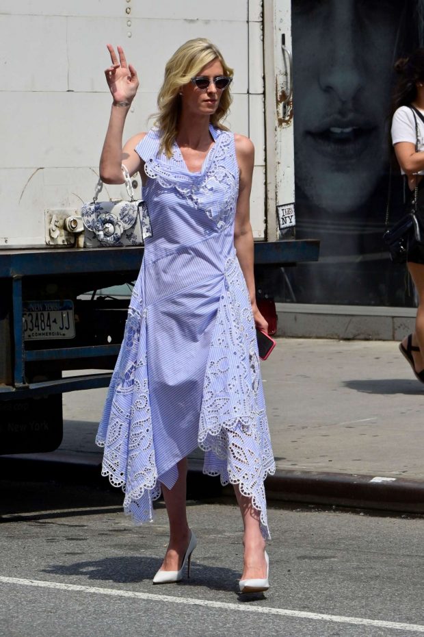 Nicky Hilton in Long Dress - Out in New York