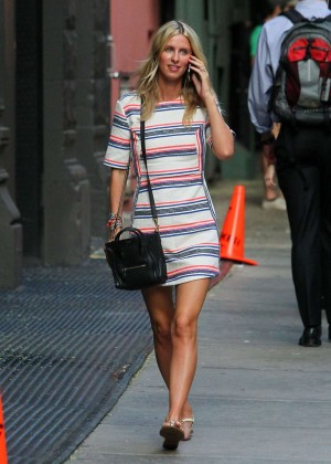 Nicky Hilton in Mini Dress Out in New York