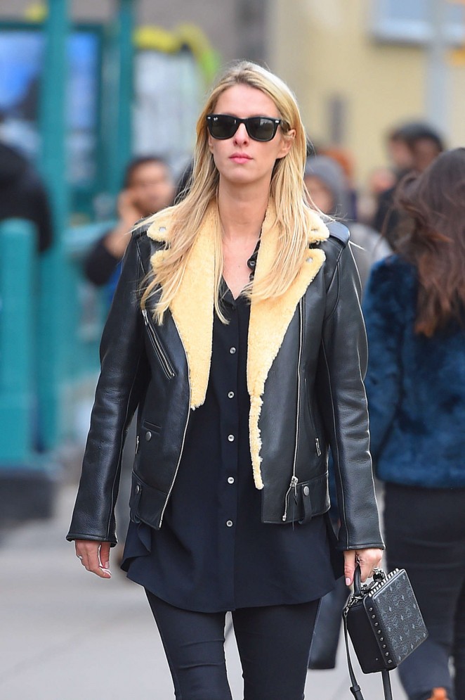 Nicky Hilton in Tights Shopping in New York