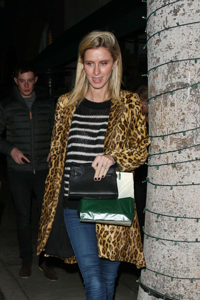 Nicky Hilton - Leaving Madeo restaurant in Beverly Hills