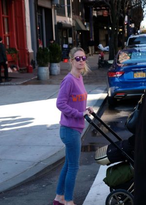Nicky Hilton with her baby out in Soho