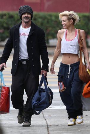 Nicky Whelan - Leaving a private boxing gym in Los Angeles