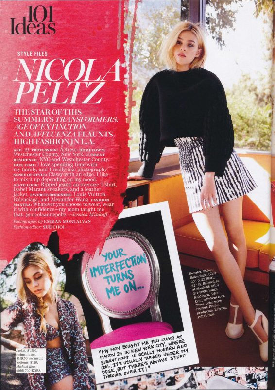 Nicola Peltz - Marie Claire US Magazine (July 2014)