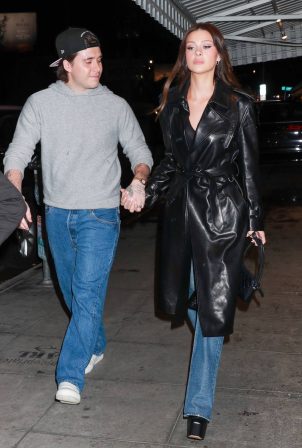 Nicola Peltz - With husband Brooklyn Beckham seen arriving to Barneys Beanery