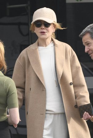 Nicole Kidman - Lands at Palma de Mallorca airport