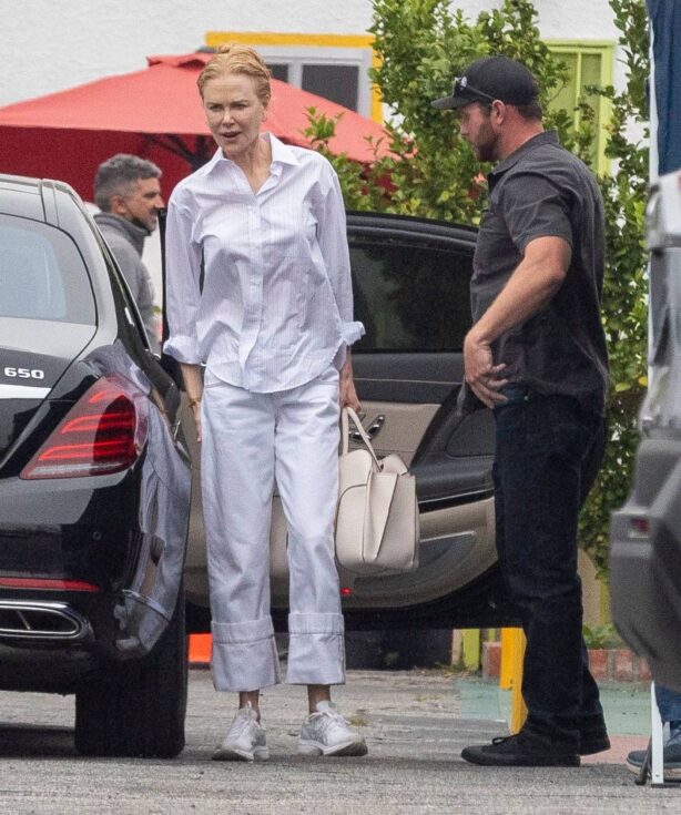 Nicole Kidman - On set of Amazon Series 'Expats' in Los Angeles
