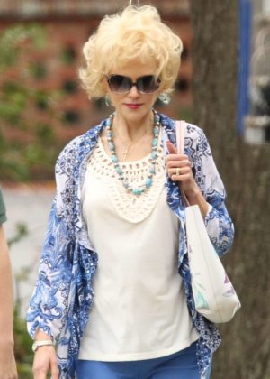 Nicole Kidman - On the set of 'Boy Erased' in Atlanta