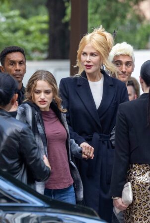 Nicole Kidman - With Joey King filming 'A Family Affair' in Atlanta