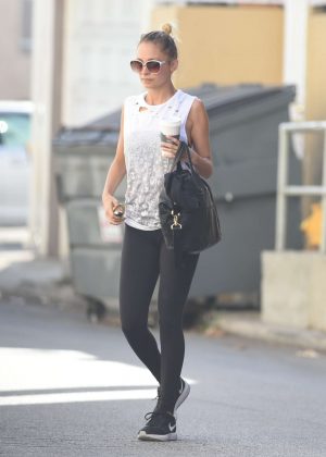 Nicole Richie after a workout in Los Angeles