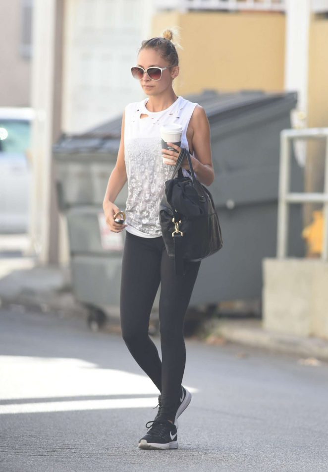 Nicole Richie after a workout in Los Angeles