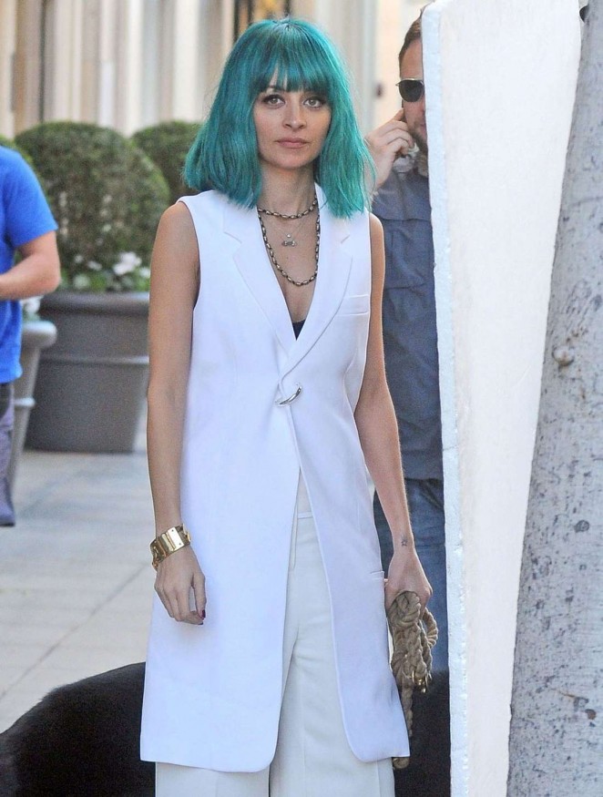 Nicole Richie doing a photoshoot in Beverly Hills