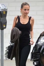 Nicole Richie - Leaves Tracy Anderson Method Gym in Studio City