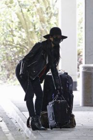 Nicole Scherzinger - Flying out of Heathrow Airport