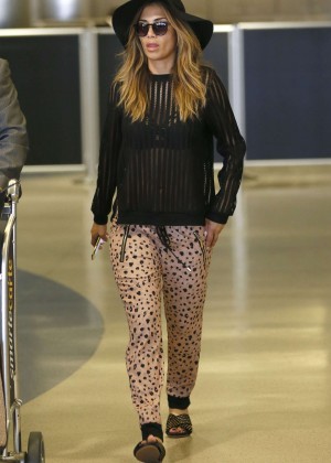 Nicole Scherzinger - LAX airport in LA