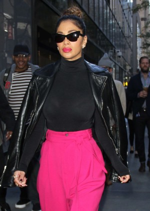 Nicole Scherzinger - Leaving the 'Today' Show in NYC