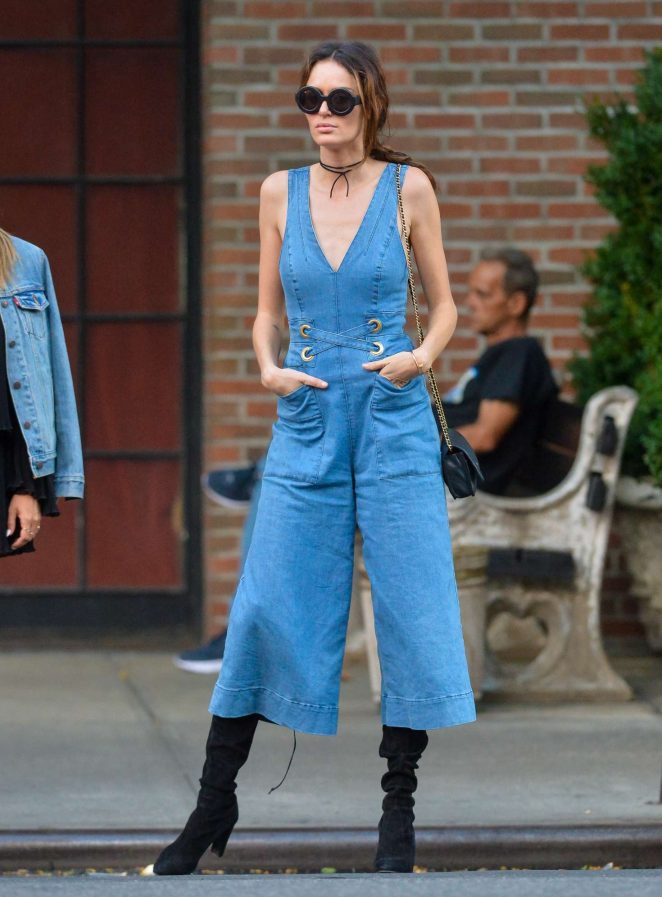 Nicole Trunfio in Jeans out in New York City