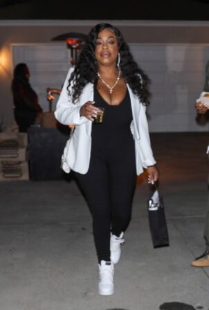 Niecy Nash - Leaves Jennifer Klein's holiday party in Brentwood