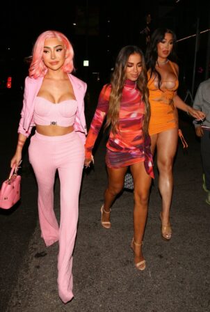 Nikita Dragun - and Anitta were seen arriving at The Nice Guy in West Hollywood