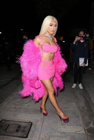 Nikita Dragun - at Dixie D'Amelio’s song release dinner at Craig’s in West Hollywood