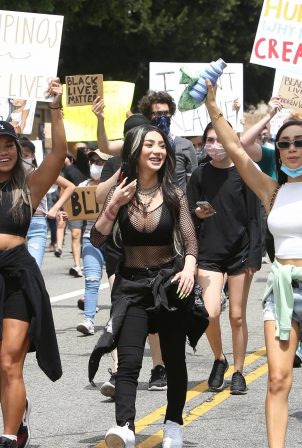 Nikita Dragun - Marches with fellow protesters in Hollywood