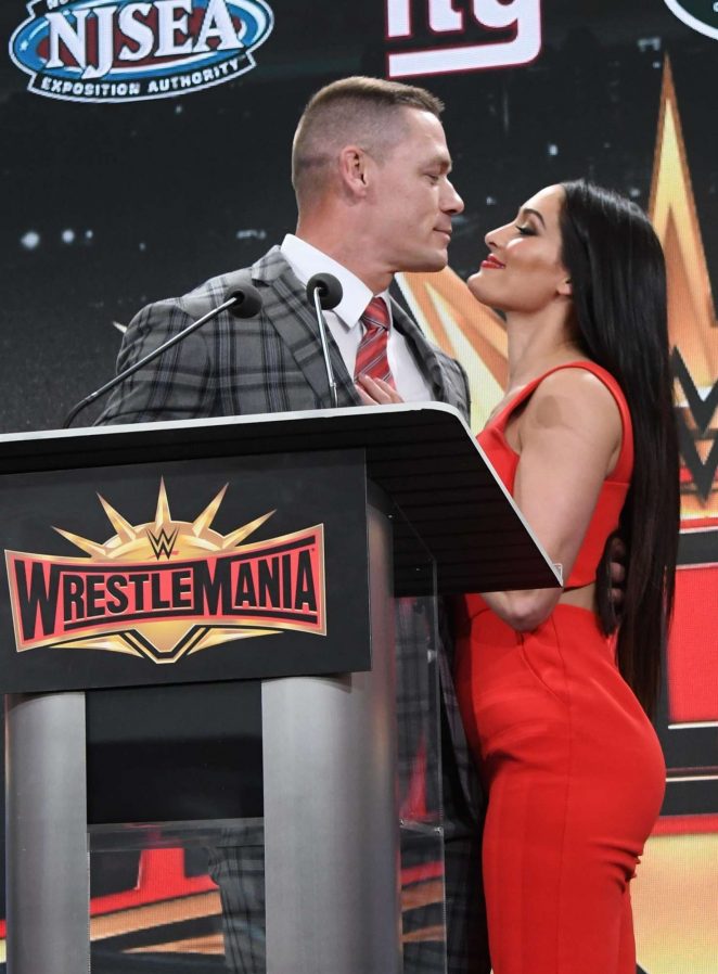 Nikki Bella and John Cena - Wrestlemania 35 Press Conference East Rutherford in New Jersey