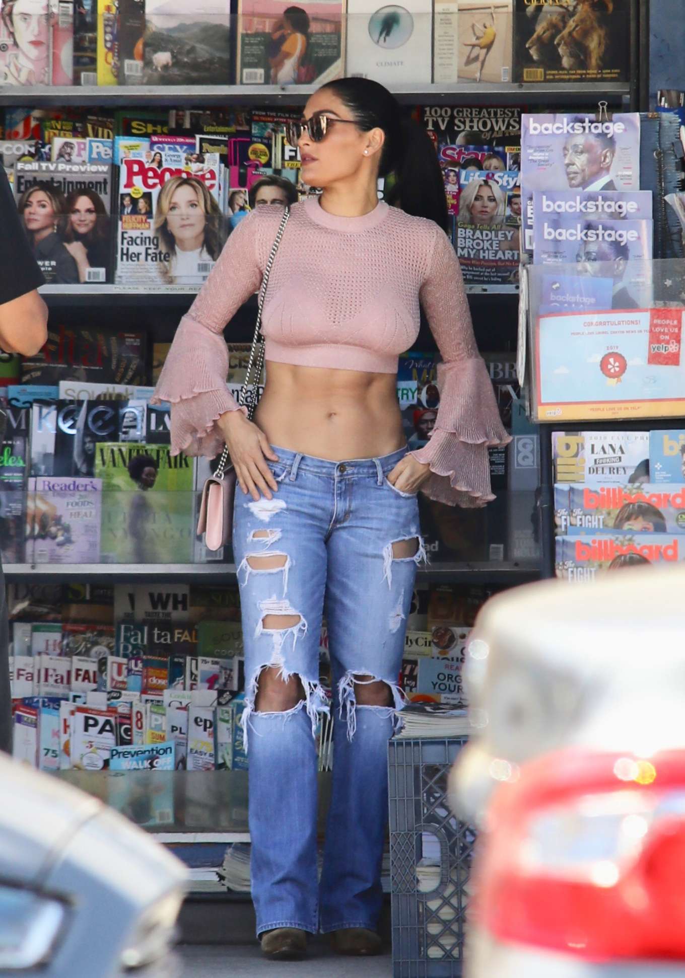 Nikki Bella in Jeans and Top - Out in Los Angeles. 