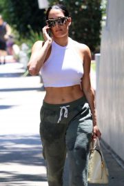 Nikki Bella in White Top - Out in Los Angeles