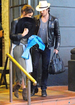 Nikki Reed and Ian Somerhalder - Out in Brentwood