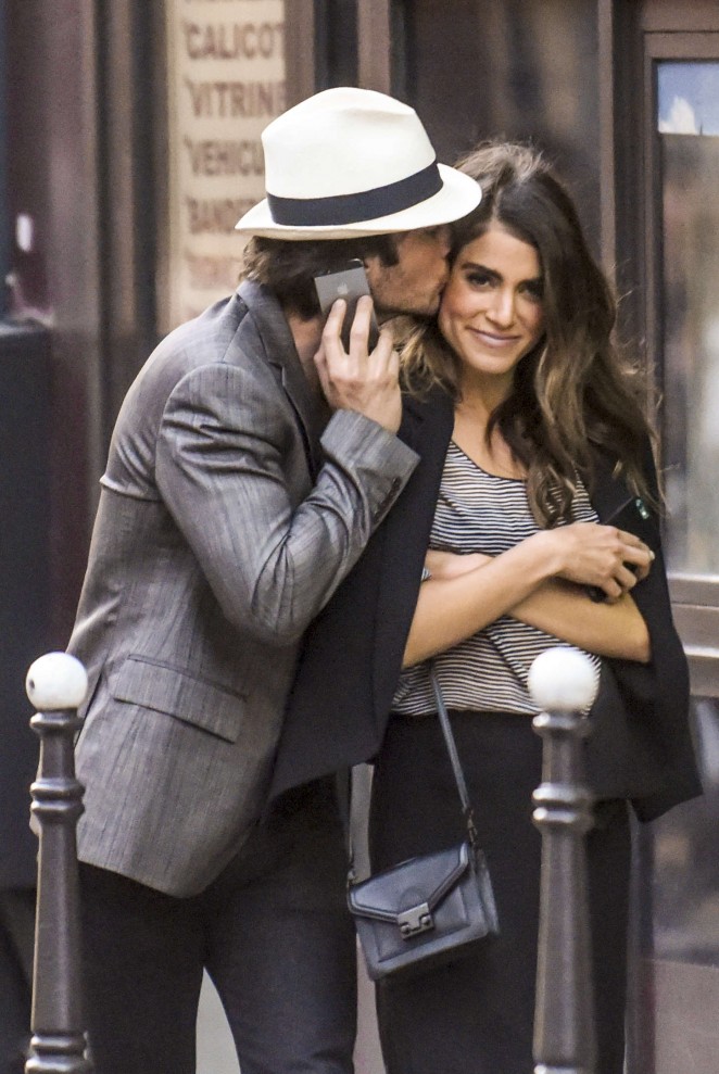 Nikki Reed and Ian Somerhalder Out in Paris