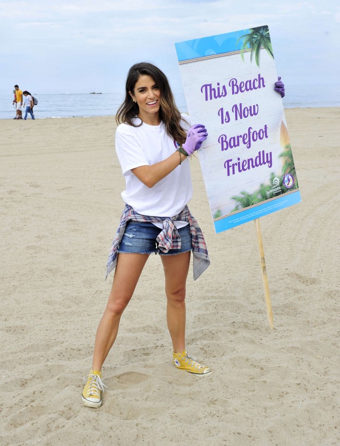 Nikki Reed - Barefoot Wine Beach Rescue Project at the Santa Monica Pier