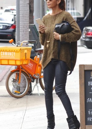 Nikki Reed in Tights Out in Beverly Hills