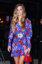 Nina Agdal - Arriving at the Moxy Hotel Grand Opening in NYC