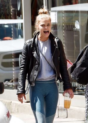 Nina Agdal at Parm Mulberry Street Restaurant in Soho