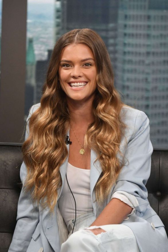 Nina Agdal - 'Good Day New York' Fox 5 to promote Pura Still Spiked Water