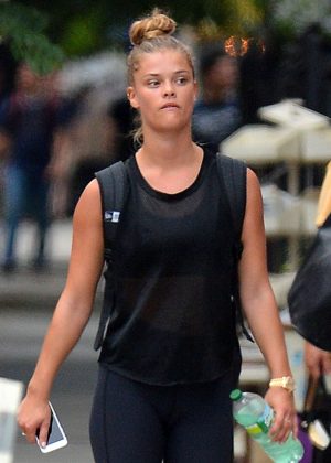 Nina Agdal in Spandex goes for a walk -04 | GotCeleb